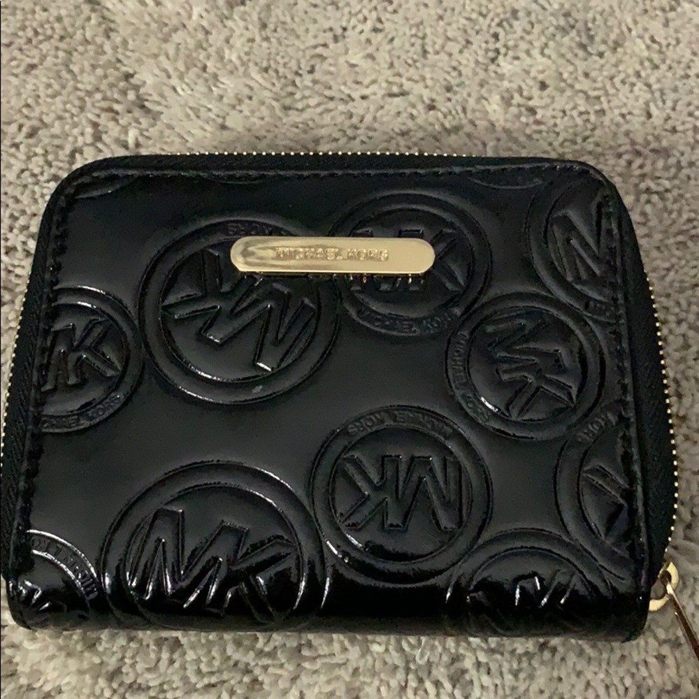 Michael Kors patent leather wallet